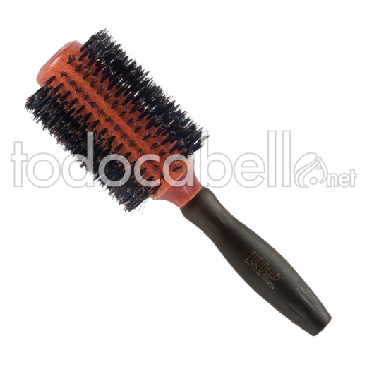 ROUND BRUSH 30MM MIX BOAR RUBBER HANDLE