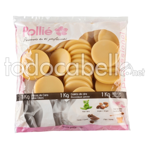 BAG 1 KG.HONEY WAX DISCS