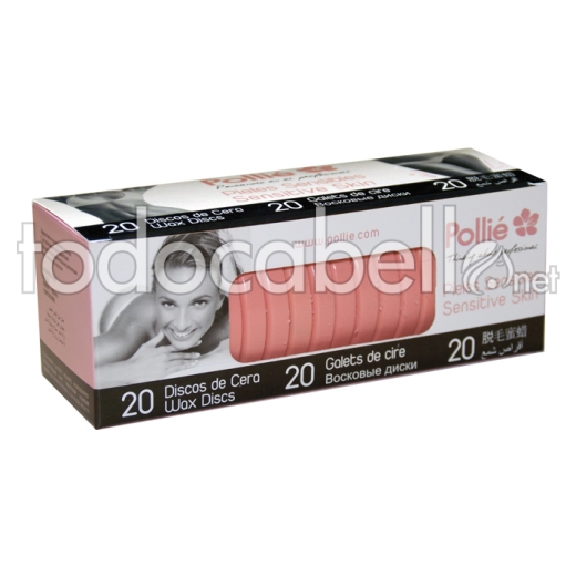 BOX 20 WAX DISCS SENSITIVE SKIN