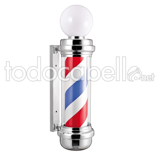 SPHERE CHROME BARBER POLE