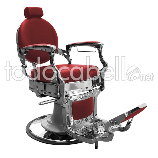 MAROON CLASSIC BARBER ARMCHAIR