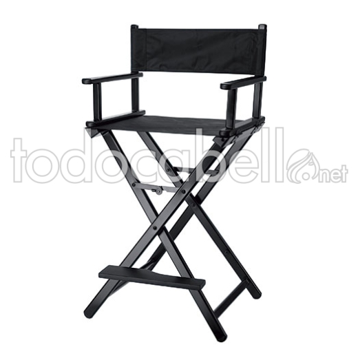 MAKEUP CHAIR BLACK, ALUMINIUM