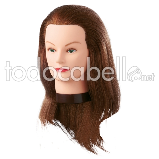 MANNEQUIN HEAD LEIA 35-40 CM. NATURAL HAIR