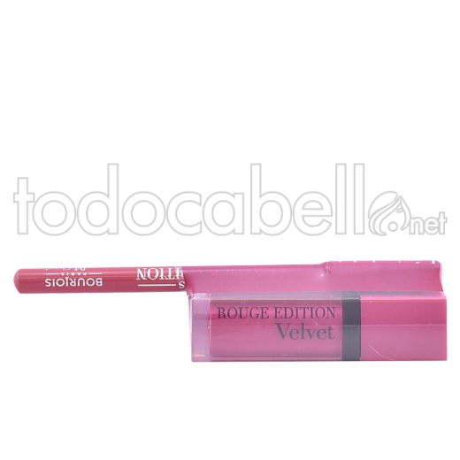 Bourjois Rouge Edition Velvet Lipstick ref 06+contour Lipliner ref 4 Gratis