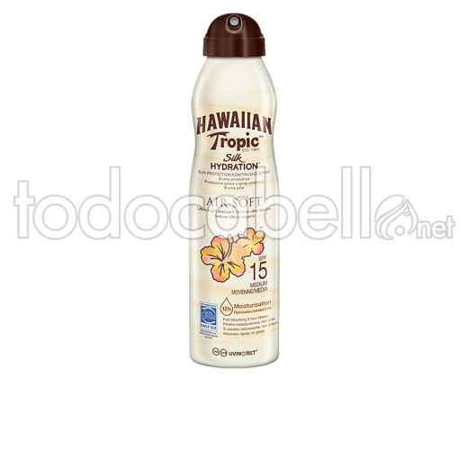 Hawaiian Tropic Silk Air Soft Silk Bruma Spf15 Spray 177 Ml