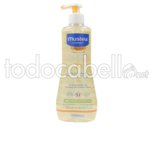 Mustela Bébé Huile Lavante Peau Séche 500 Ml