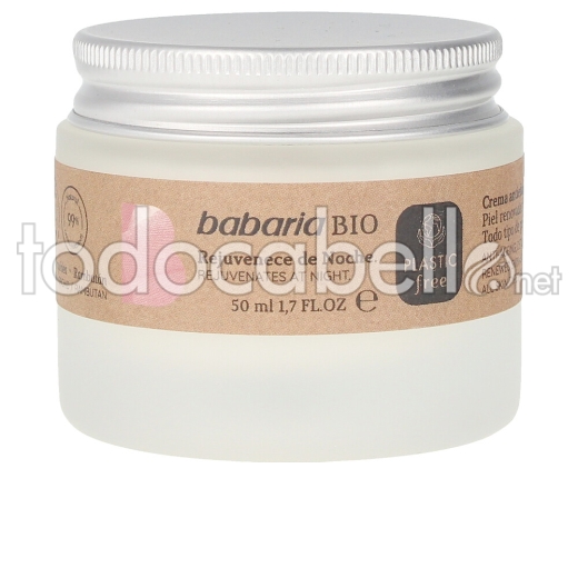 Babaria Bio Crema Noche Antiedad Detox Calmante 50 Ml