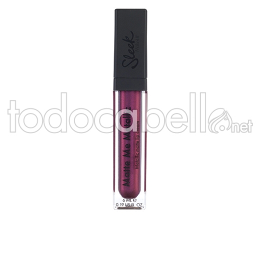 Sleek Matte Me Metallic Lip Cream ref platinised Plum