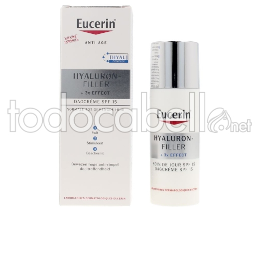 Eucerin Hyaluron-filler Crema Día Spf15+ Piel Normal&mixta 50 Ml