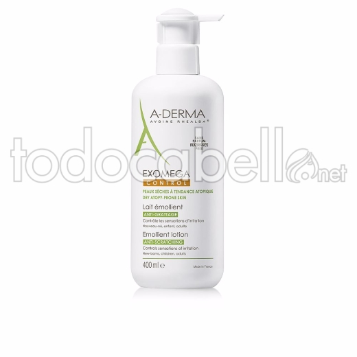 A-derma Exomega Control Leche Emoliente Anti-rascado 400 Ml