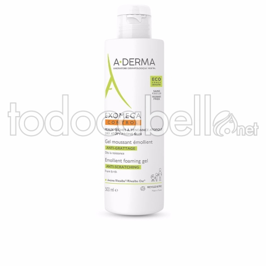 A-derma Exomega Control Gel Espumoso Emoliente Anti-irritación 500 M