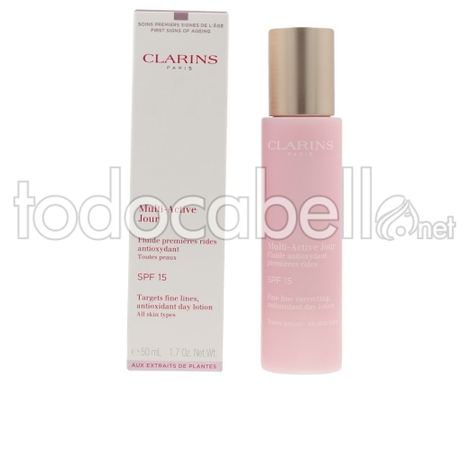 Clarins Multi-active Crema Día Todas Las Pieles Spf15 50 Ml