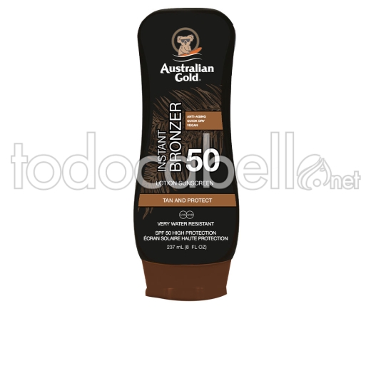 Australian Gold Sunscreen Spf50 Lotion With Bronzer 237 Ml