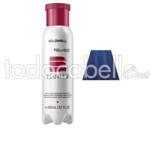 Goldwell Elumen Long Lasting Hair Color Oxidant Free #plblue@10 200 Ml