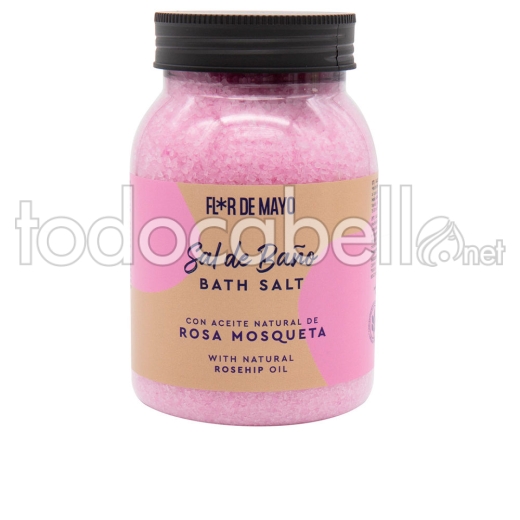 Flor De Mayo Sal De Baño Rosa Mosqueta 650gr