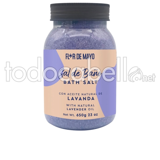 Flor De Mayo Sal De Baño Lavanda 650gr