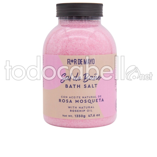 Flor De Mayo Sal De Baño Rosa Mosqueta 1350gr