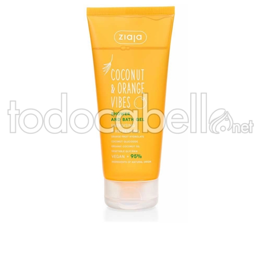 Ziaja Coconut & Orange Vibes Gel De Ducha Y Baño Energizante Y Refrescante 200 Ml