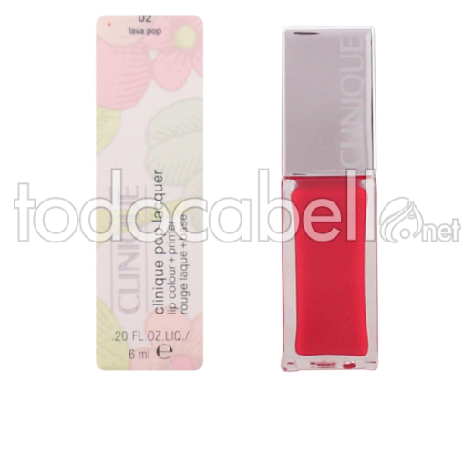 Clinique Pop Lacquer Lip Colour + Primer ref 02-lava Pop 6 Ml