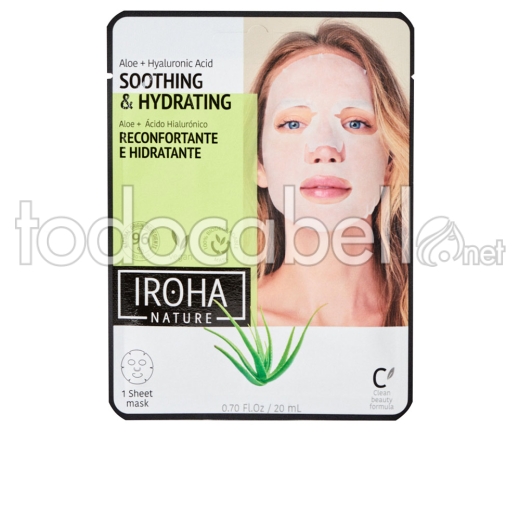 Iroha Tissue Mask Moisturizing Aloe + Green Tea + Ginseng + Ha