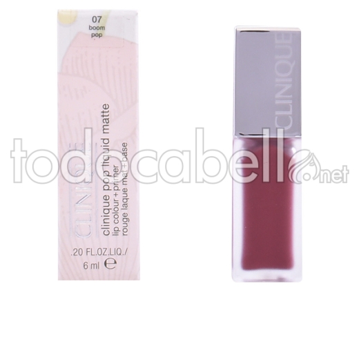 Clinique Pop Liquid Matte Lip Colour + Primer  ref 07-boom Pop 6 Ml