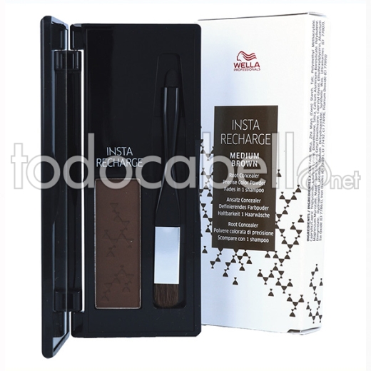 Wella Insta Recharge Powder Castaño Medio