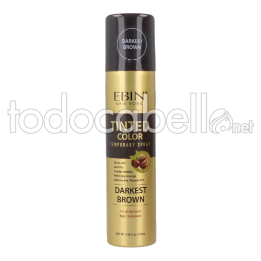 Ebin New York Tinted Color Darkest Brown Spray 100 Ml