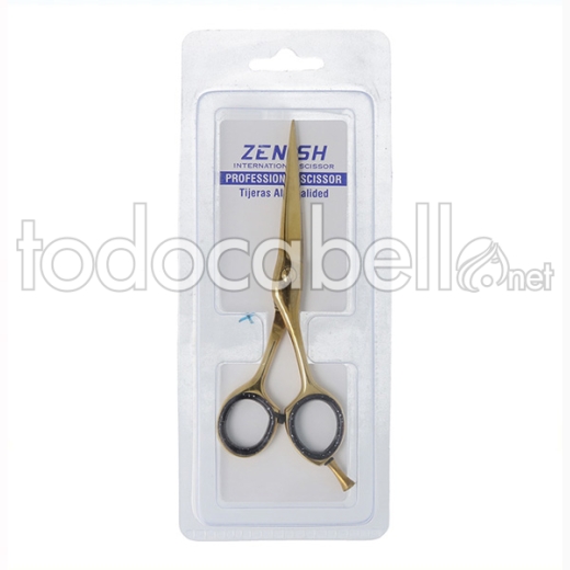 Zainesh Tijera Profesional Metal Oro/negro 6"