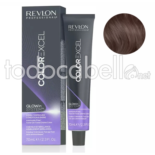 Revlon Dye Revlonissimo Color Excel 5.25 Light Brown Irised Mahogany 70ml