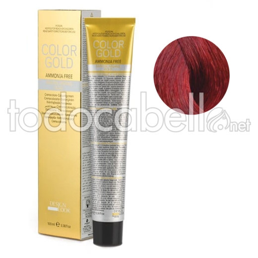 Design Look Color Gold 7.66 Rubio Medio Rojo Intenso 100ml