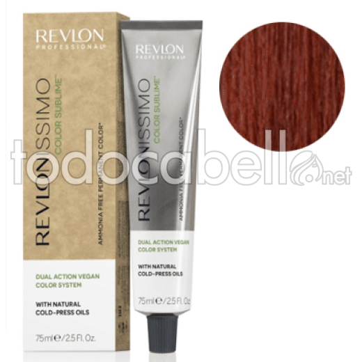 Revlon Tinte Revlonissimo Color SUBLIME VEGANO 5.4 Castaño Claro Cobrizo "Sin Amoniaco" 75ml