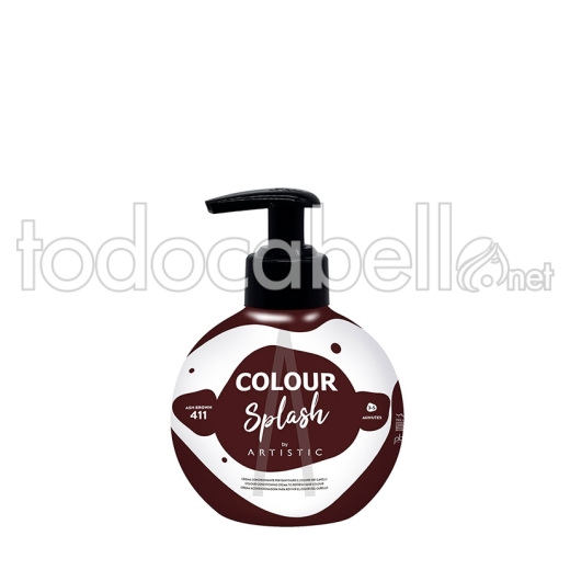 Artistic hair Color Splash 411 Mascarilla color Marron Ceniza 250ml