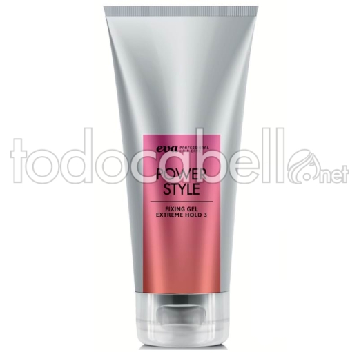 Eva professionelle Power STYLE.Gel fixative 200ml Firma Glanzeffekt.