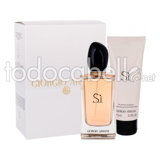 Giorgio Armani Sí edp spray vapo 100ml + Lait Hydratant 75ml