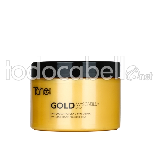 Tahe Botanic Goldmaske.  Maske mit reinem Keratin und flüssigem Gold 300ml