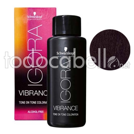 Schwarzkopf Demi-Permanent Dye Igora Vibrance 3-19 schwarze violette Asche 60ml