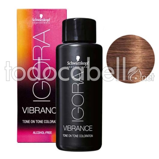 Schwarzkopf Demi-Permanent Dye Igora Vibrance 7-57 blonde goldene Hälfte Kupfer 60ml