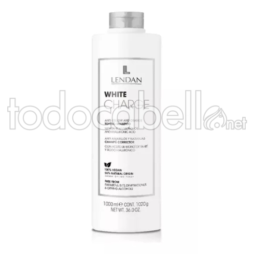 Lendan White Charge  Neutralisierendes Shampoo für weißes Haar, 1000 ml