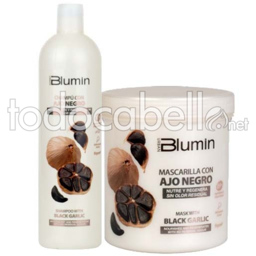 Blumin Urban champu y mascarilla Ajo Negro