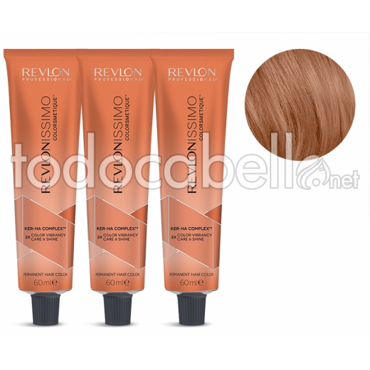 Revlon PACK 3 TINTES hellblonde Revlonissimo Colorsmetique 8.4 cobrizo 60ml.