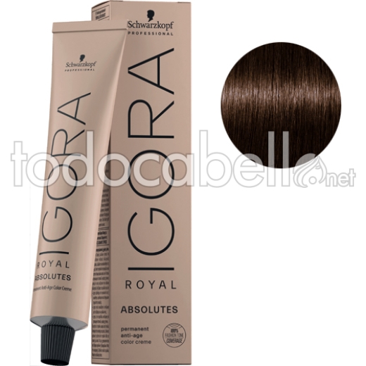 Schwarzkopf Tinte Igora Royal Absolutes Castaño Medio Marrón Natural