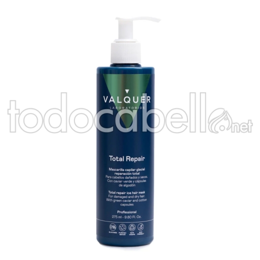 Valquer Repair - Gletscher-Kapillarmaske. Beschädigtes Haar 275ml