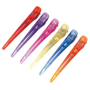 BAG 6 CLIPS ASSORTED COLOURS