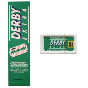 BOX 20 BLISTERS 5 HOLE BLADES "DERBY"