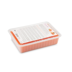 TRAY OF PEACH-ORANGE PARAFFIN 500GR