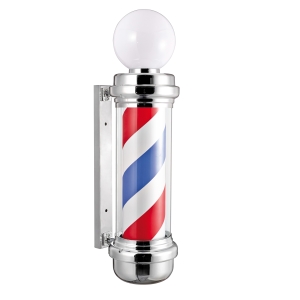 SPHERE CHROME BARBER POLE