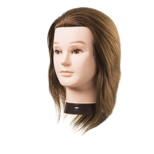 MANNEQUIN HEAD JOE  NATURAL HAIR #6 15-18 CM.