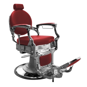 MAROON CLASSIC BARBER ARMCHAIR