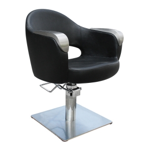 ART BLACK CHAIR, SQUARE STAND