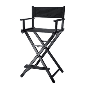 MAKEUP CHAIR BLACK, ALUMINIUM